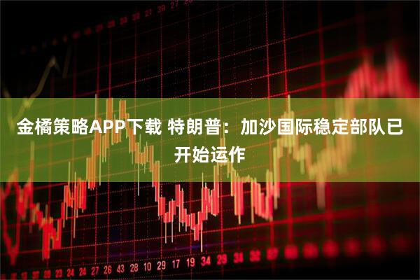 金橘策略APP下载 特朗普：加沙国际稳定部队已开始运作
