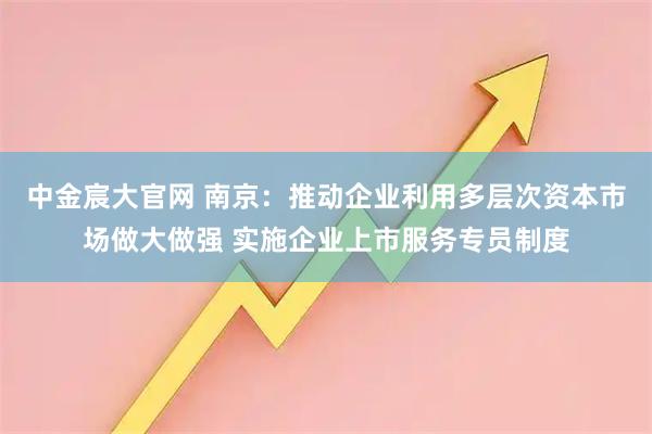 中金宸大官网 南京：推动企业利用多层次资本市场做大做强 实施企业上市服务专员制度